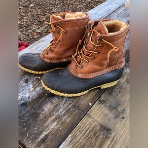 L.L. Bean Shearling Lined Duck Boot- size 7M
